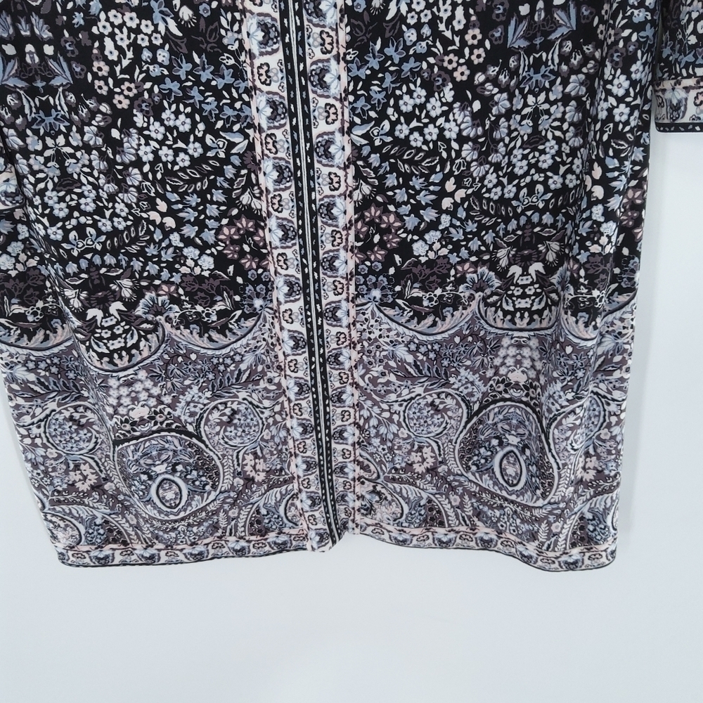 BCBG MAXAZRIA FLORAL TUNIC DRESS - Picture 4 of 6